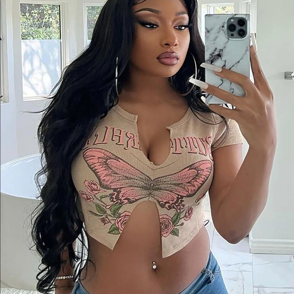 Butterfly Garden Baby Tee Large